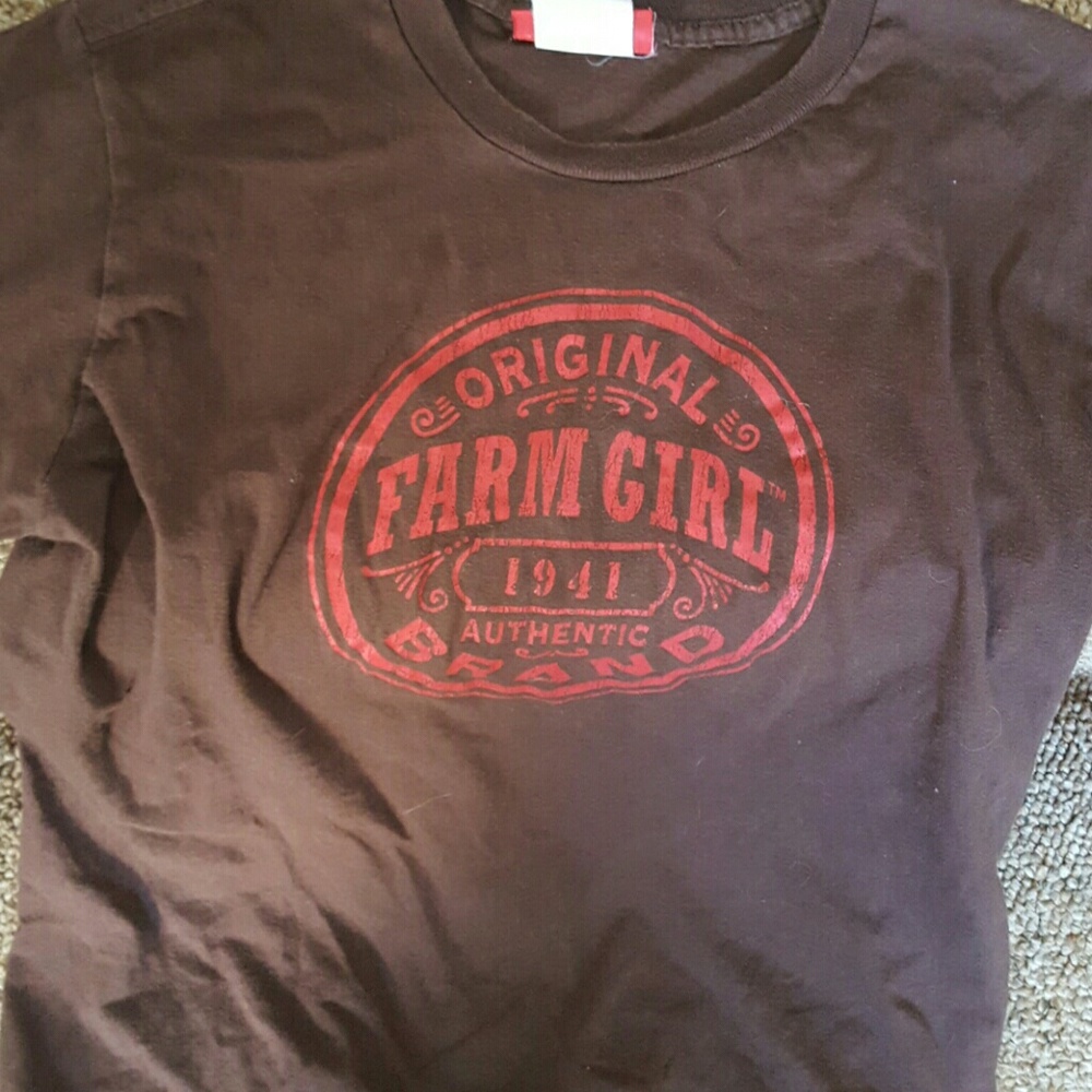 Farm girl long sleeve fits small